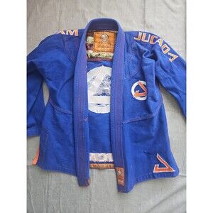 Kids M-3 Team Jucão Blue BJJ Gi – Limited‎ Edition American Flag Lining inside
